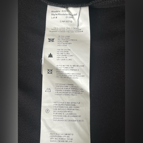 EUC Joseph Ribkoff Long Black Cardigan/ Jacket with Faux Gray Fur in Size 6. - Picture 13 of 13